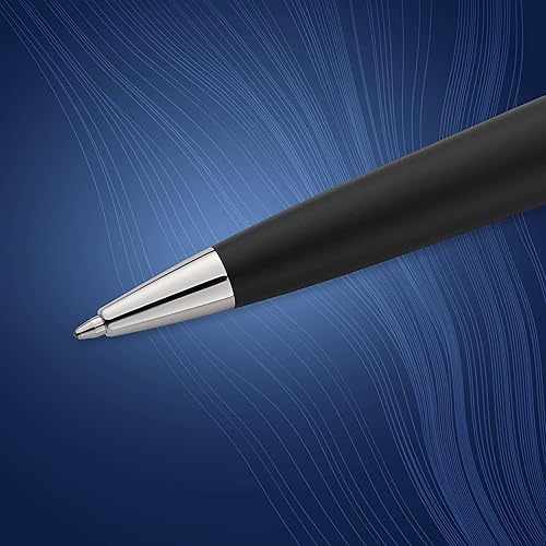 Vista 17 de Bolígrafo lacado negro Waterman Expert con oro, – Bolígrafo con tinta azul (s0951700), Azul Negro brillante con ribete dorado