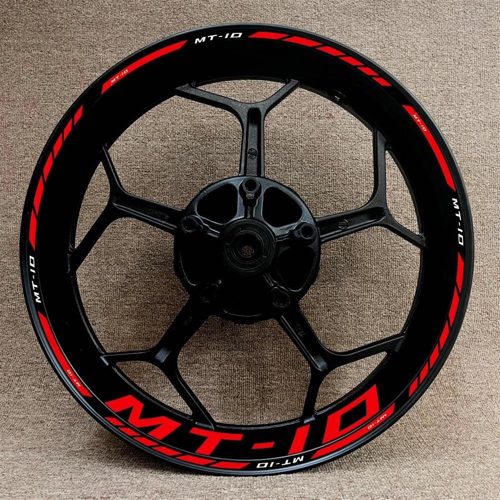 Stickers Motorcycle Accessories Reflective Rim Edge Stripes Wheel Stickers for MT-10 Mt10(Style 9)