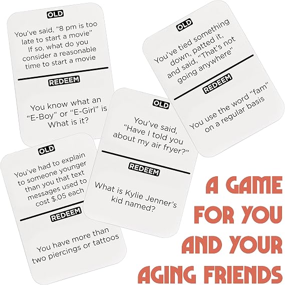 Vango Youre Getting Old A Party Card Game for Aging Millennials - 2 to 6 Players, Ages 14+
