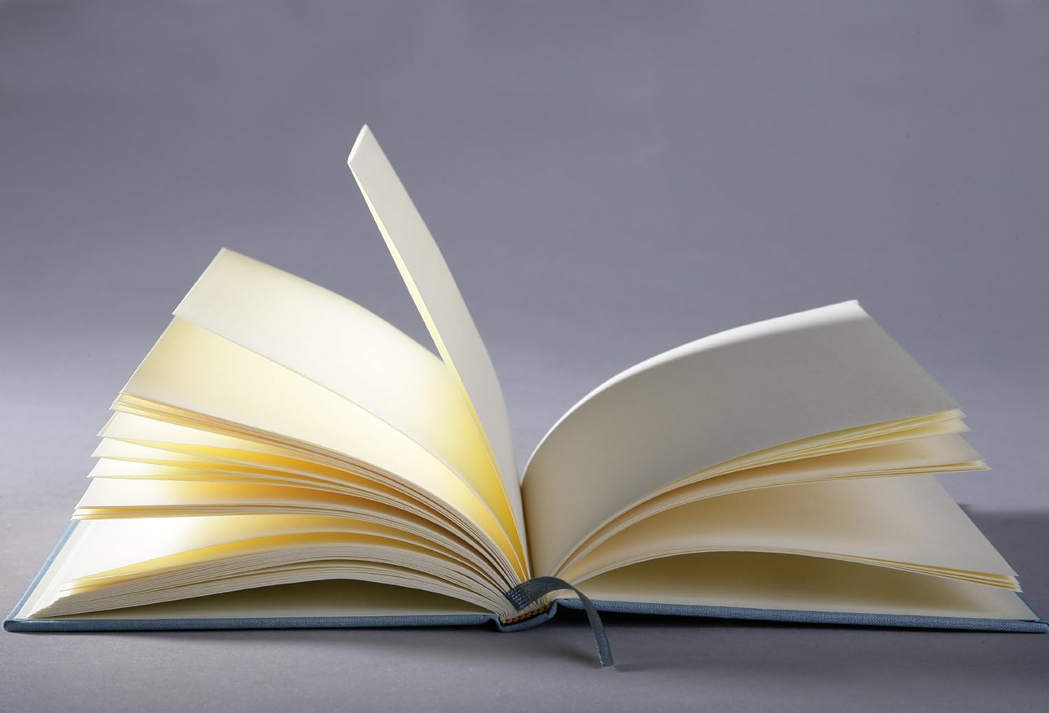 Semikolon A5 Classic Linen Cover Notebook, 6 X 8.4 Inches, 144 Blank Pages, 100g Cream Colored Paper, Sun Yellow (10101)