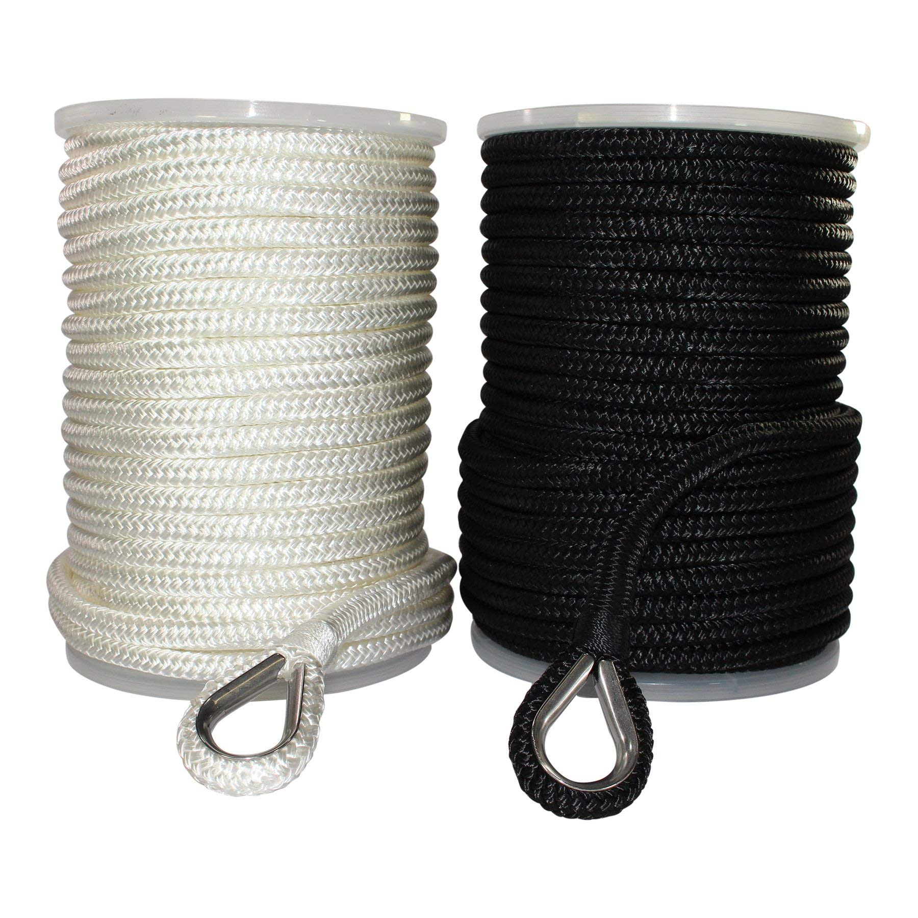 Buy SGT KNOTS Nylon Double Braid Anchor Line with Thimble for Boat