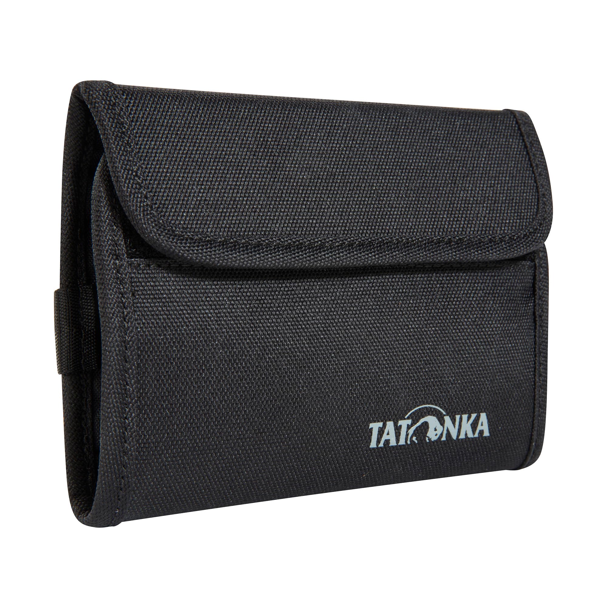 Tatonka Euro Wallet RFID Block – portfel z blokadą RFID – certyfikat TÜV – przegródki na karty kredytowe, okienko i przegródka na monety, czarny