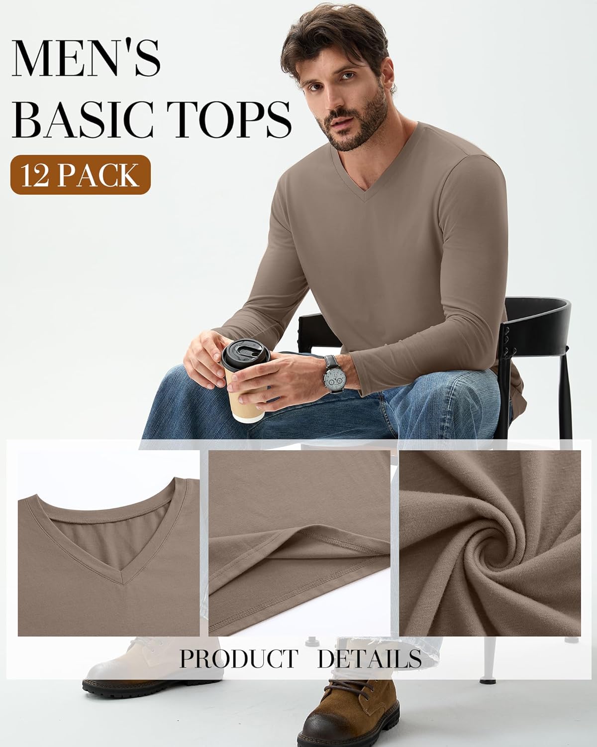 12 Pack Men's Big and Tall Shirts