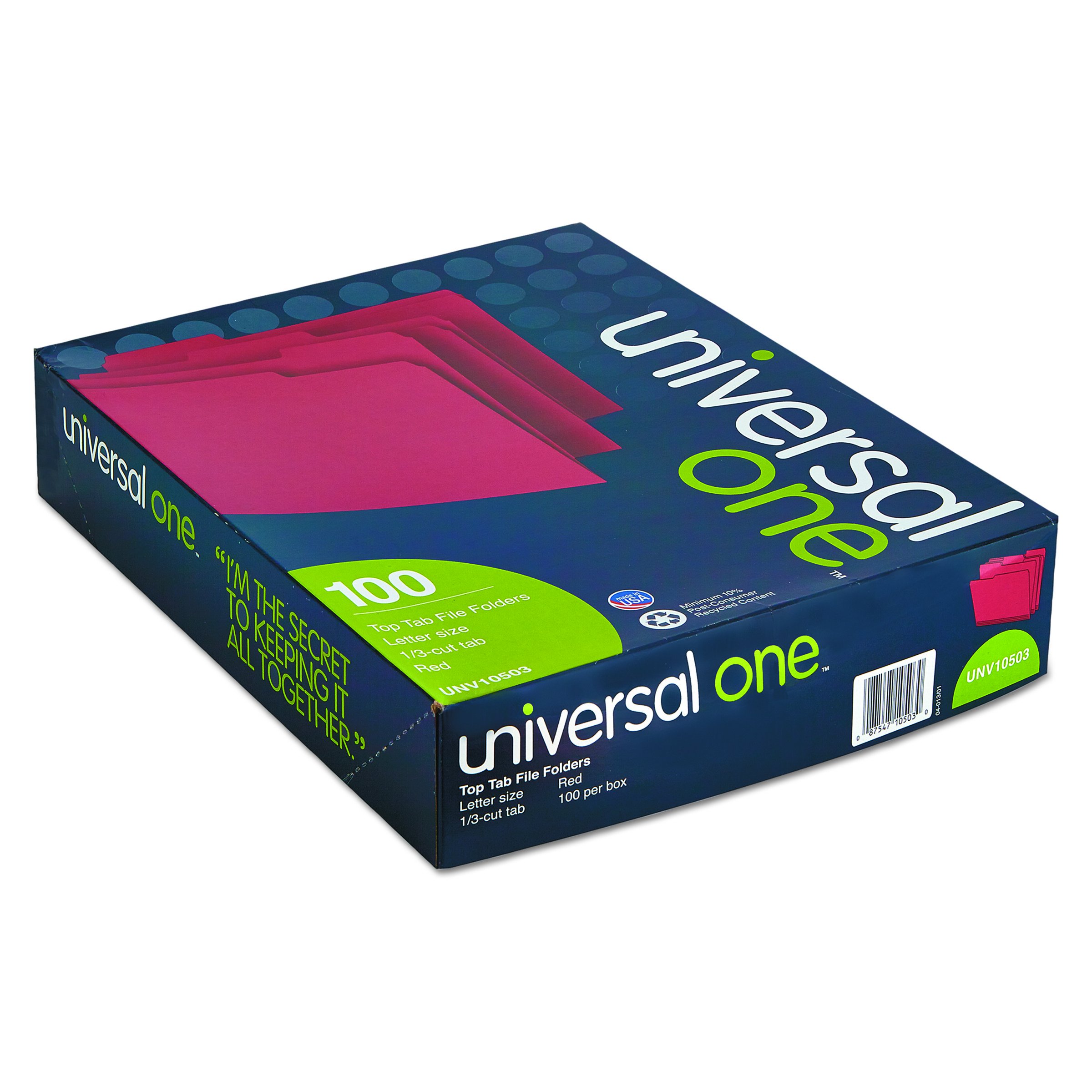 Universal One - Carpeta clasificadora de pestañas, color Red/Light Red