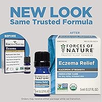 Vista 2 de Forces of Nature Eczema Control, Sensitive, Dry and Itchy Skin Relief, Steroid-Free Skin Care for Flare-Ups, Eczema Treatment for Adults, Organic
