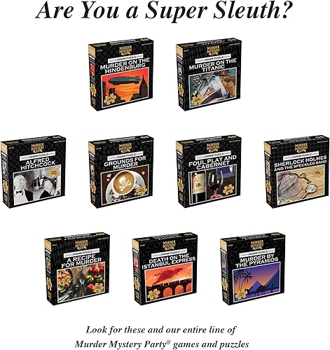 Miniatura 6 de Murder Mystery Party, Rompecabezas de misterio clásico, asesinato en el Hindenburg, rompecabezas de 1,000 piezas