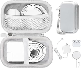 CaseSack Handy Case for MacBook Air Pro Charger MagSafe/MagSafe 2 Power Adapter, iPhone 15/15 Pro/15 Pro Max/14/14 Pro/14 Pro Max MagSafe Charger, USB C Hub, Type C Hub, USB Multiport Adapter