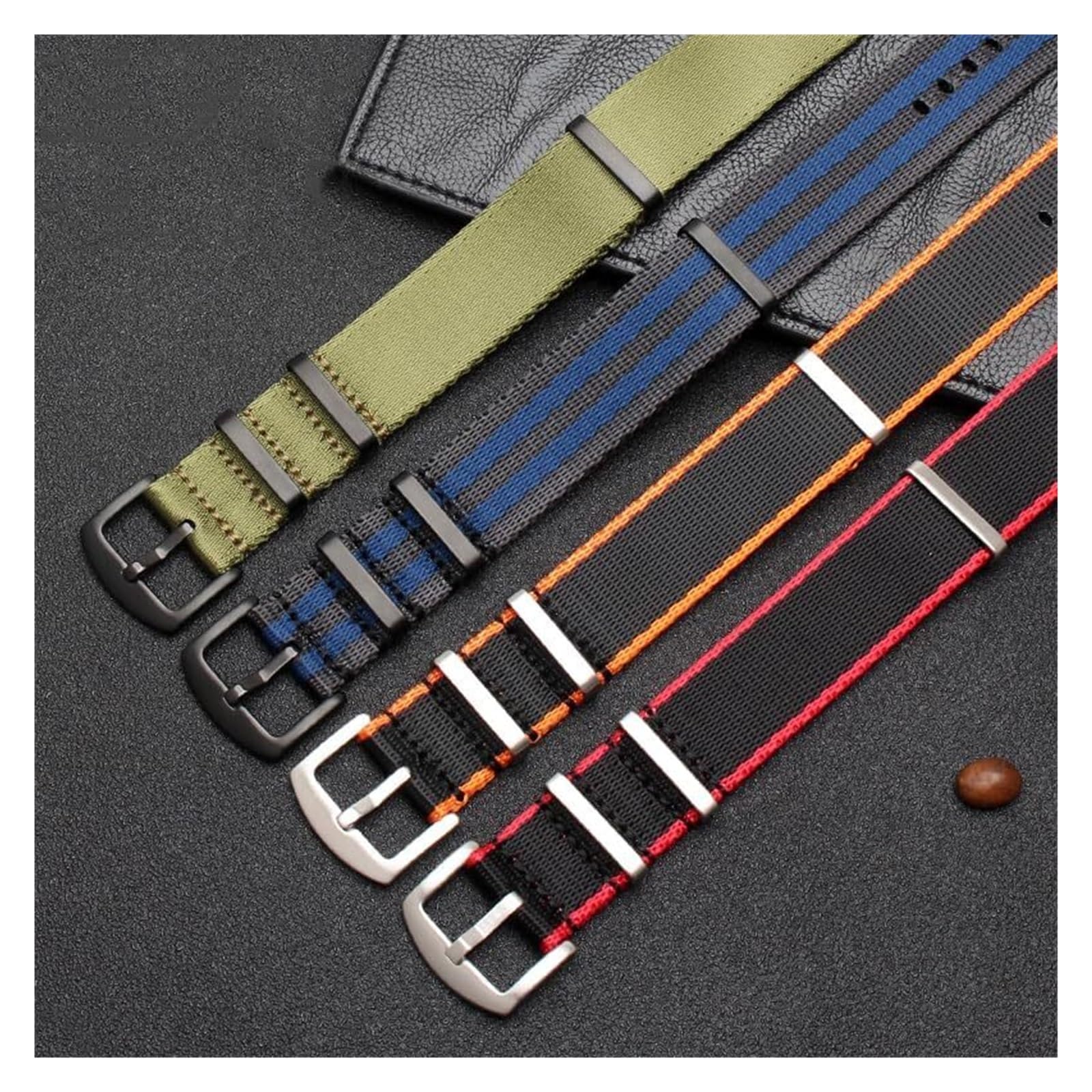Bracelet de montre en nylon tissé, Bracelet de montre en toile de Nylon bracelet universel bracelet doux et respirant 20mm 22mm bracelet de montre de remplacement bracelet de montre en nylon