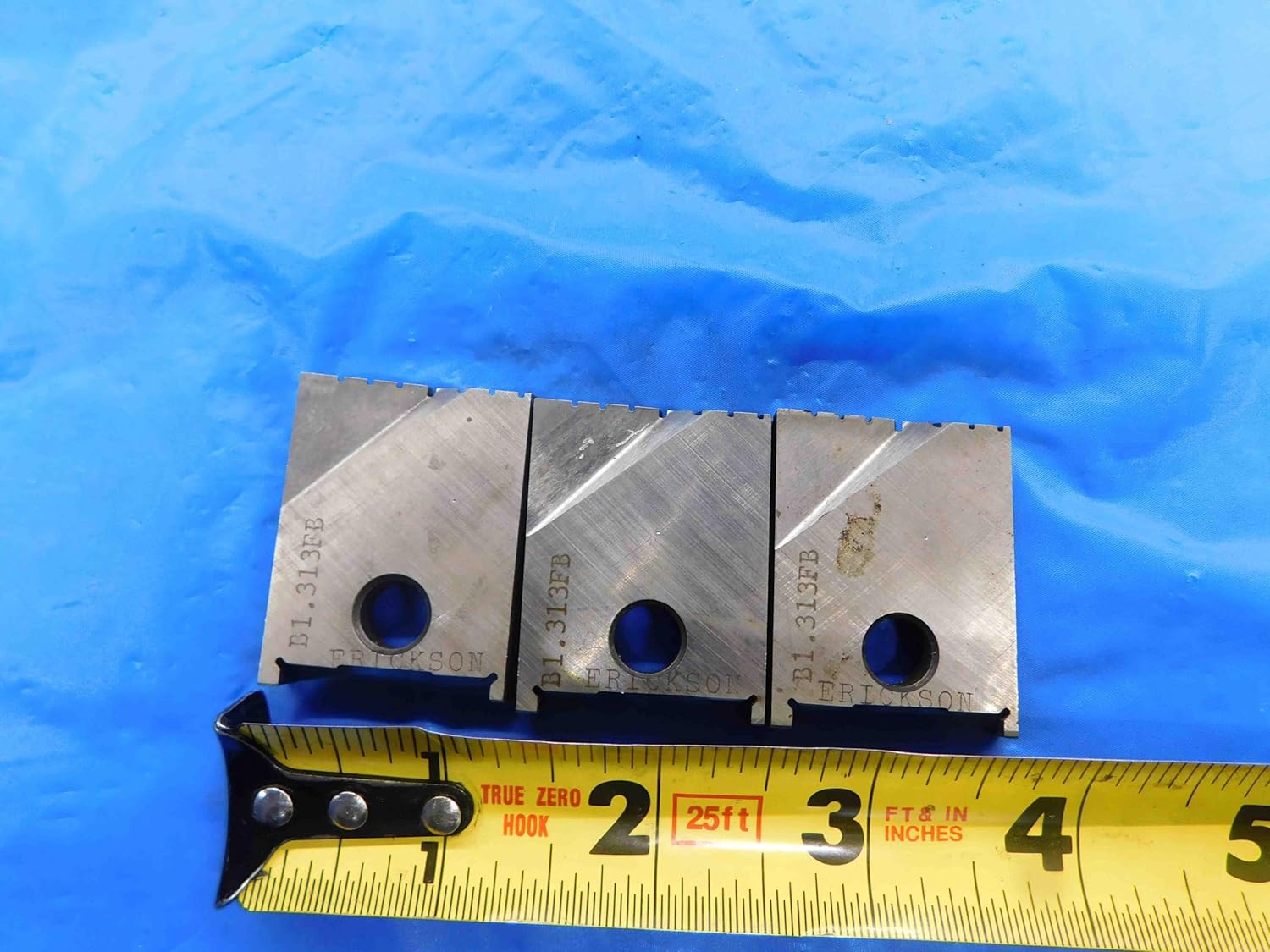 3pcs Erickson B1.313FB 1 5/16 O.D. Series B HSS Flat Bottom Spade Drill Inserts - BT0260BG2
