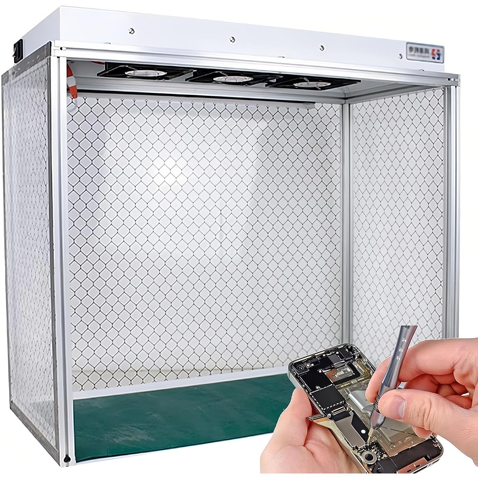Cabina De Flujo Laminar Vertical para MicologíA, Cabina De Flujo Laminar con Filtro Hepa, para MáXima Limpieza Y EliminacióN De Polvo