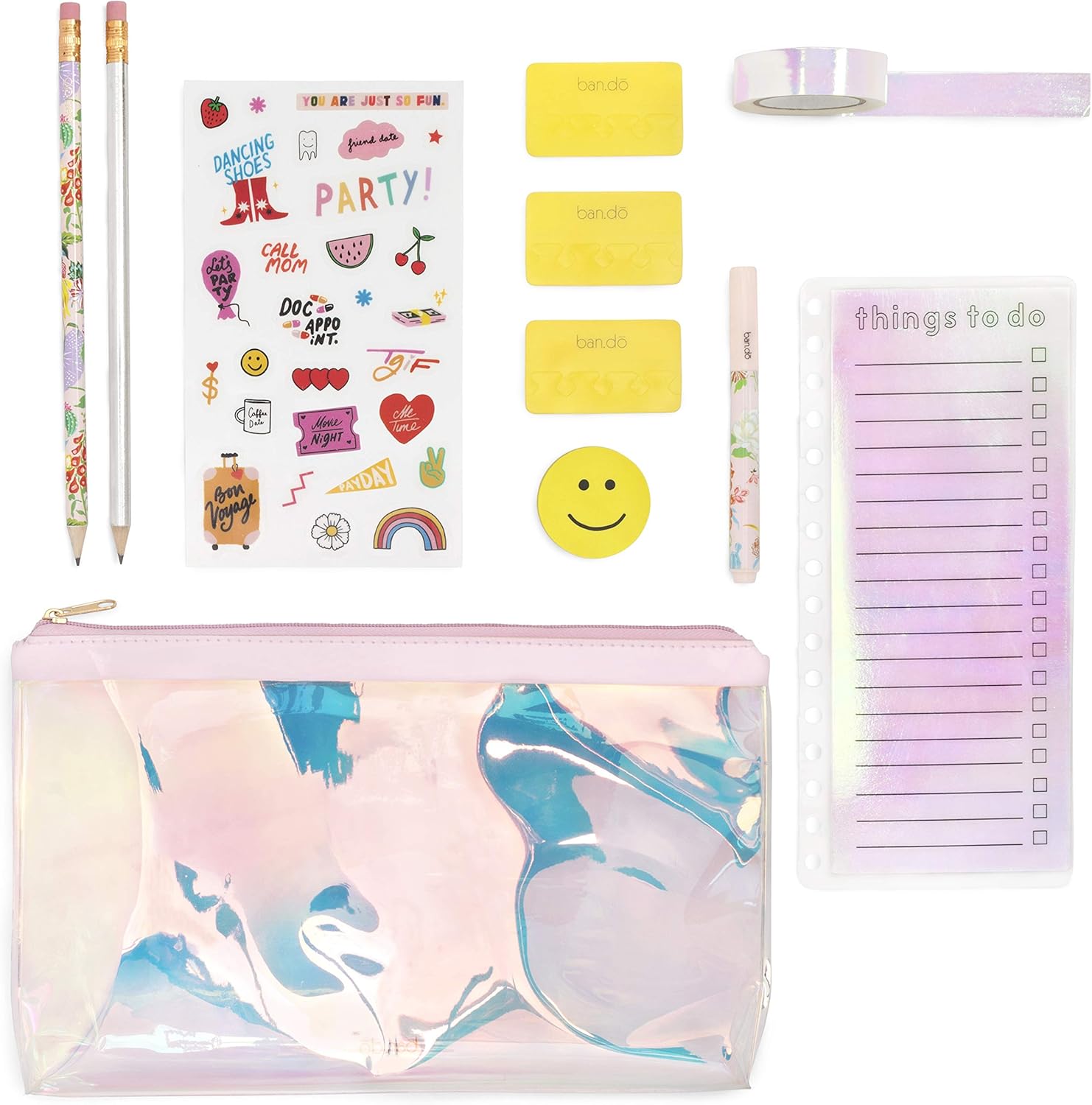 Ban.do Ultimate Planner Accessories Pack, Zip Pencil Pouch