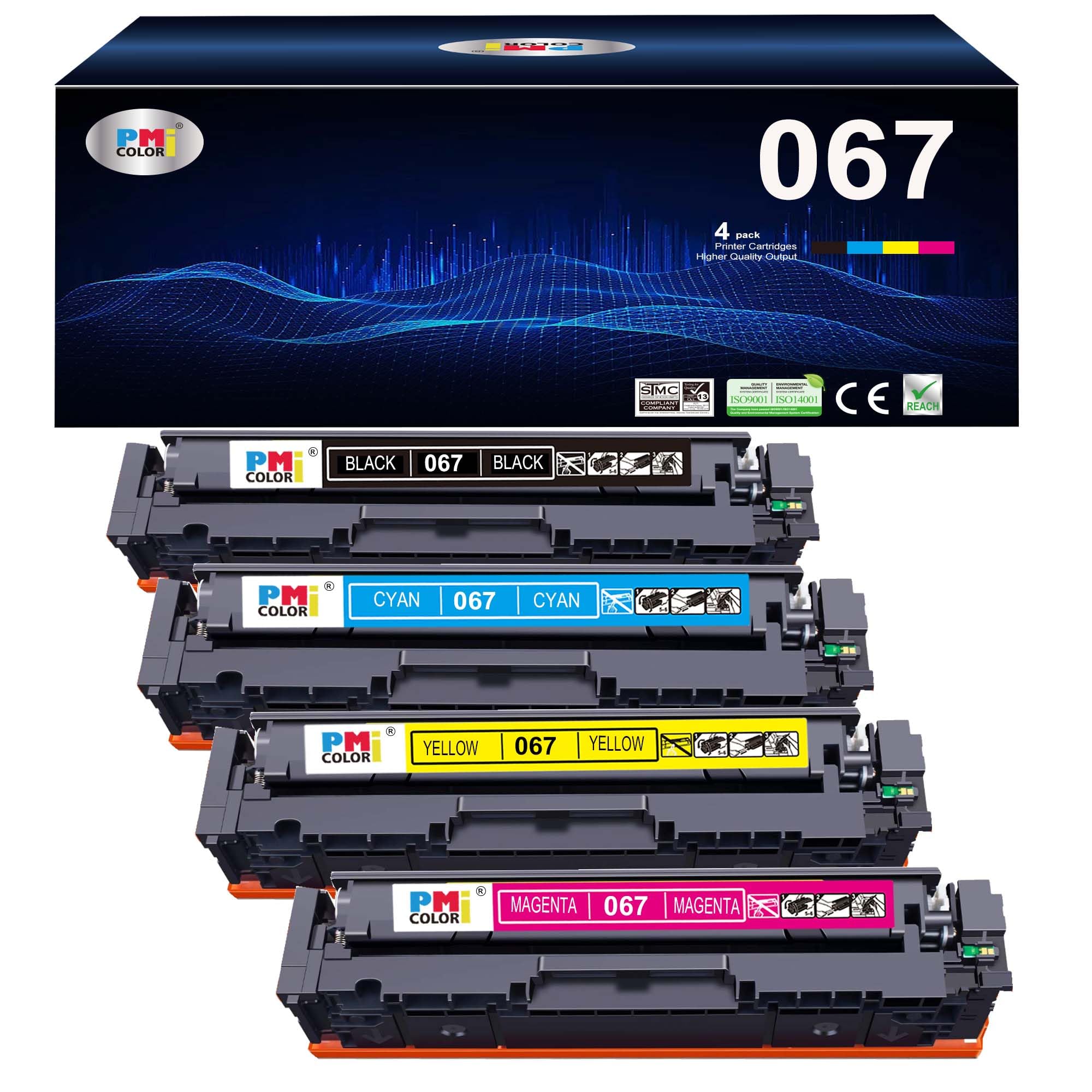 067 Toner Cartridges Set Replacement for Canon 067 Toner Fit for
