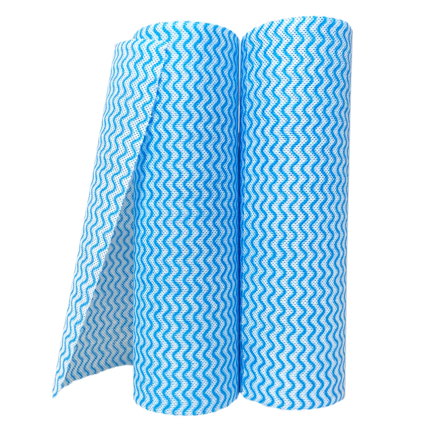 UKEENORBlue Handi Wipes Dry Reusable Dish Cloths Multi use Reusable Handi Wipe Disposable Cleaning Cloth Kitchen Towels Machine Washable 2 Rolls Blue Total 100 Count