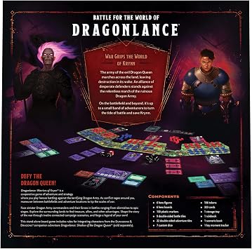 Dungeons & Dragons Dragonlance: Warriors of Krynn, Cooperative Board Game for 3-5 Players