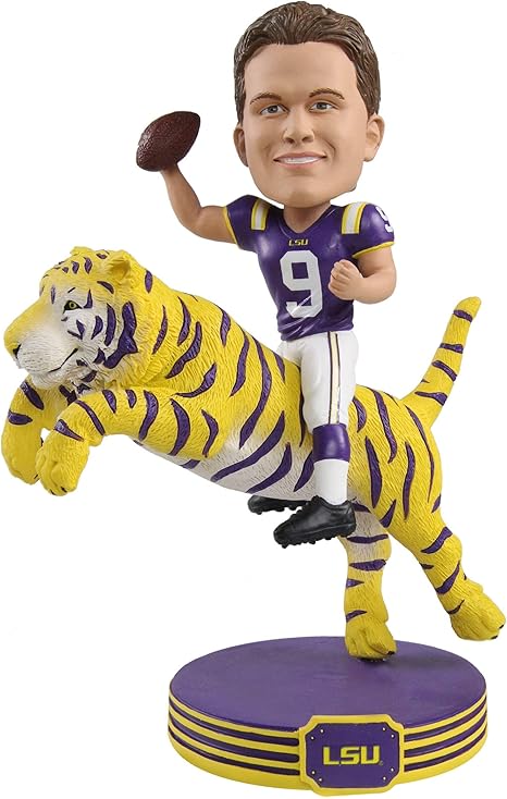 Joe Burrow LSU Riding Tiger Bobblehead 