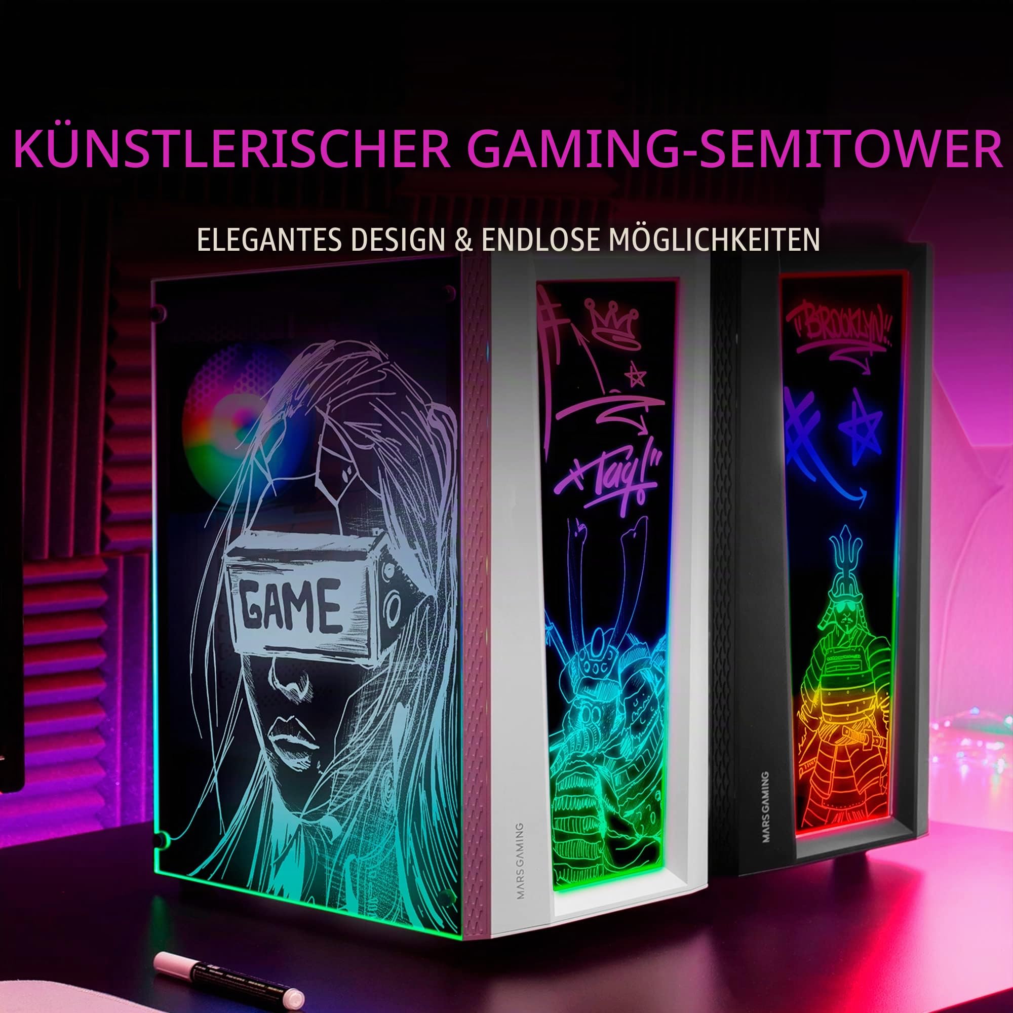 Mars Gaming MC-Art Weiß – Bild 2