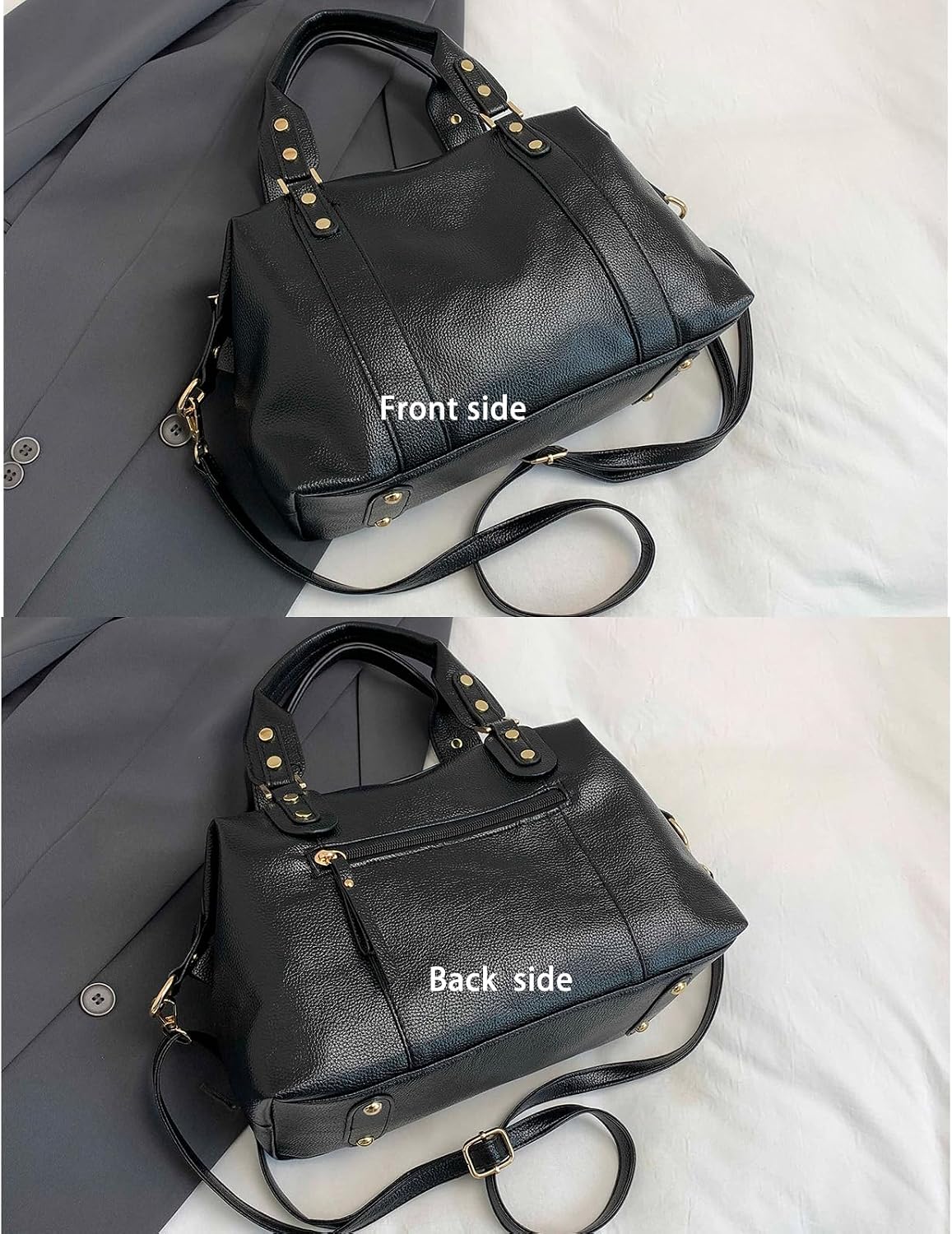 Handbags and Purses for women Vegan Leather Tote Bag for Women Satchel Shoulder Bags Travel Purse with Compartments
