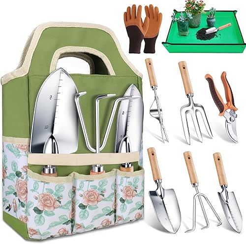 Kynup Gardening Tools, Garden Tools Set-9 Piece, Garden Hand Tool