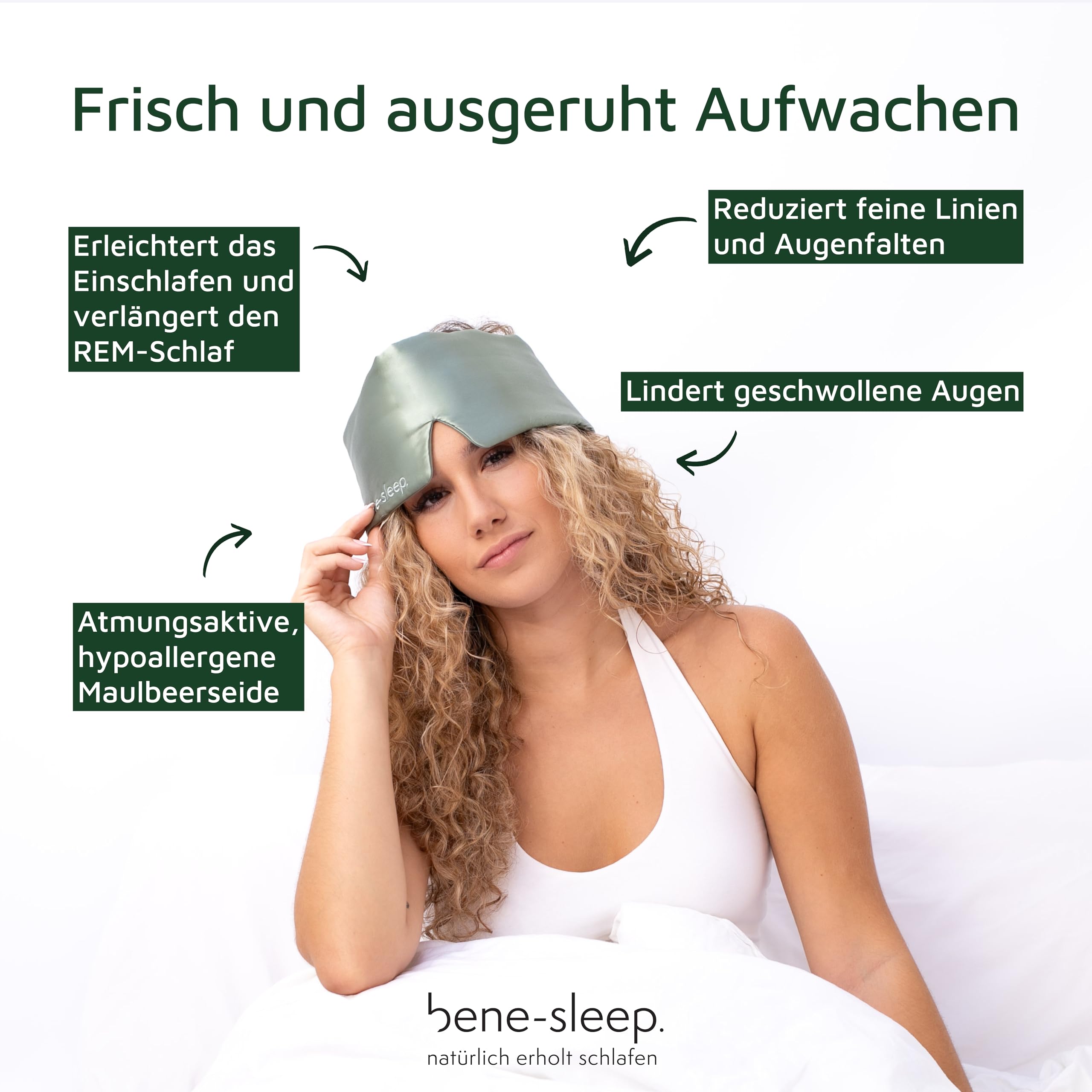 Masque de sommeil en soie de qualité supérieure - 100 % étanche à la lumière - Rembourrage doux pour les nuages - Lunettes pour un sommeil réparateur - Doux pour la peau et luxueux - Pour