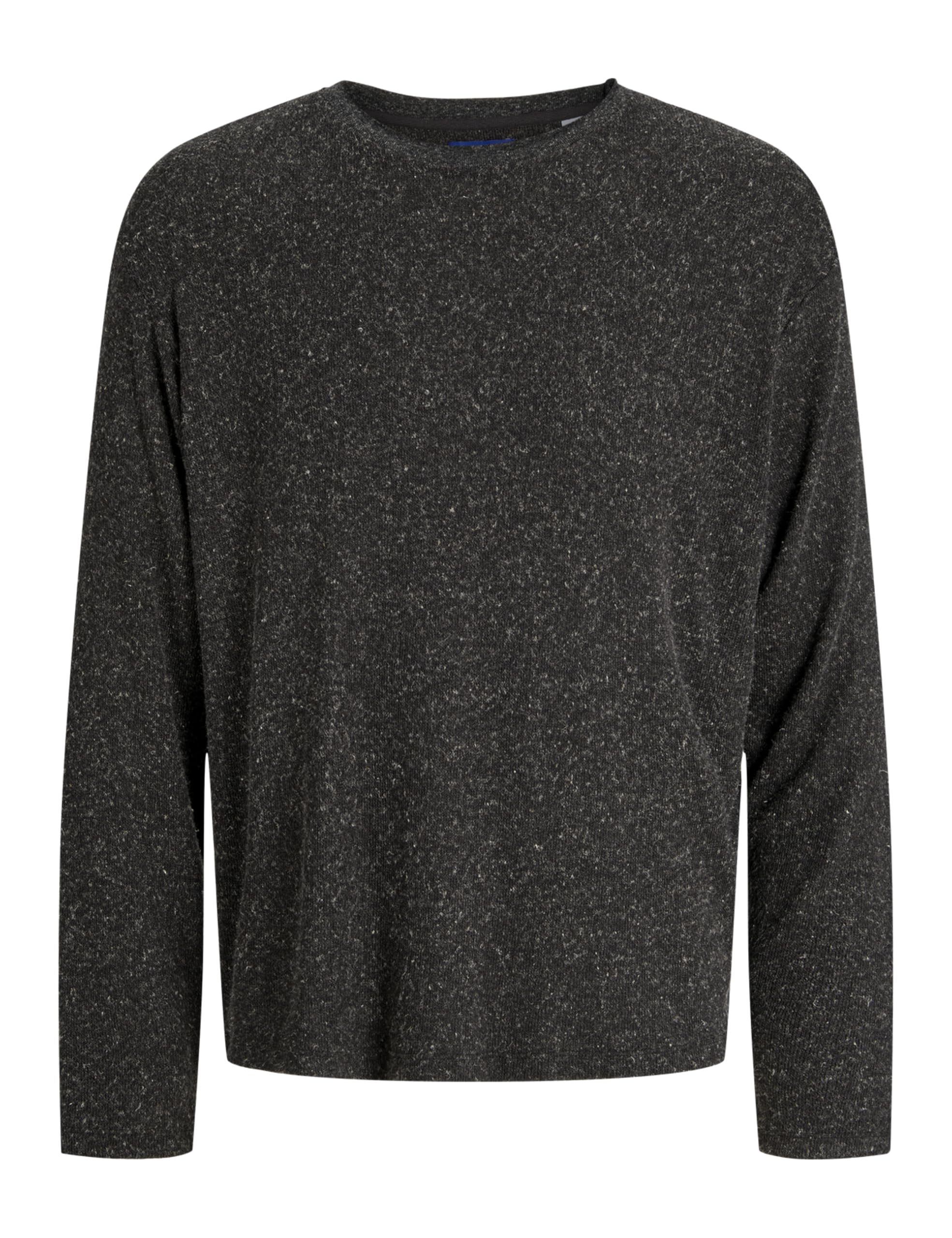 Jack & Jones Men's Black Jorwinter Melange Sweat Styd Aw24, Xxl