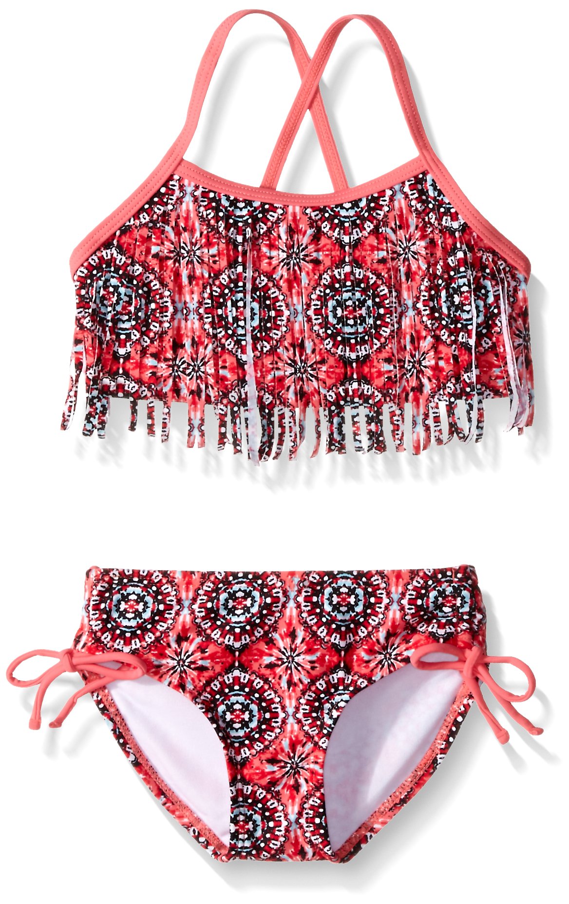 Kanu Surf Girls' Kelly Beach Sport Fringe 2-Piece Bikini Swimsuit