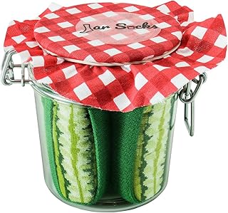 Rainbow Socks - Donna Uomo - Cetrioli in Barattolo Calzini Fantasia - 2 Paia - Taglia 36-40