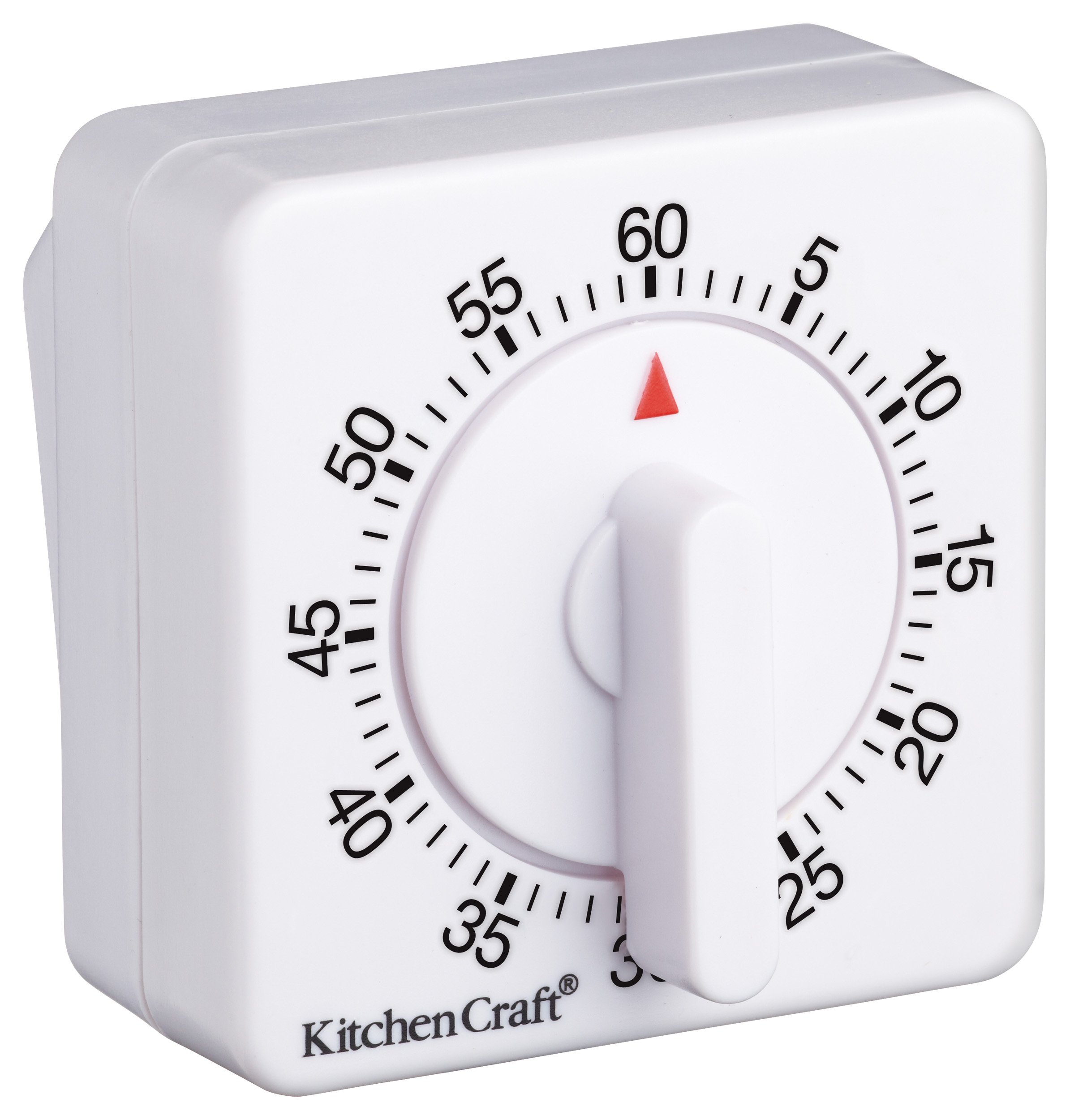 KitchenCraft Deluxe Half Round Wind-Up 60 Minute Timer, Blister Packed