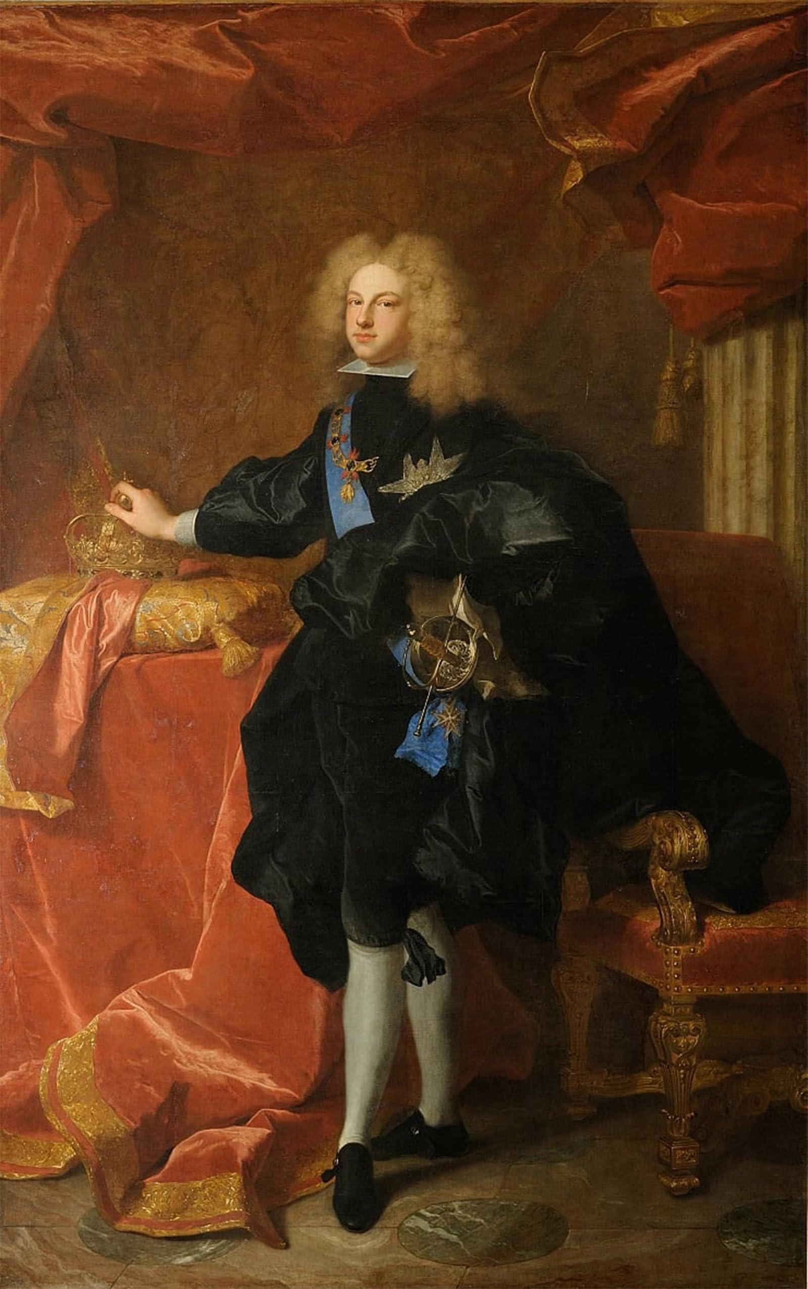 ARTXLXXBN Famous Painting Art Wall Decor Abstract Art Picture V Roi Despagne by Hyacinthe Rigaud Animal Pictures for Home Decor 60x90cm
