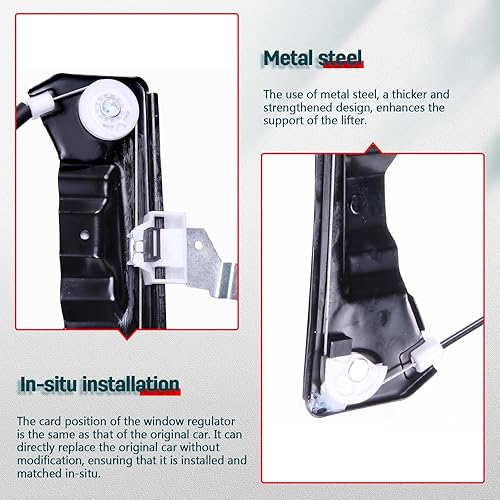 Miniatura 22 de Elevalunas eléctrico Trasero izquierdo Lado del conductor con motor se adapta a 2008-2012 para Ford Escape 2008-2011 para Mercury Mariner 2008-2011