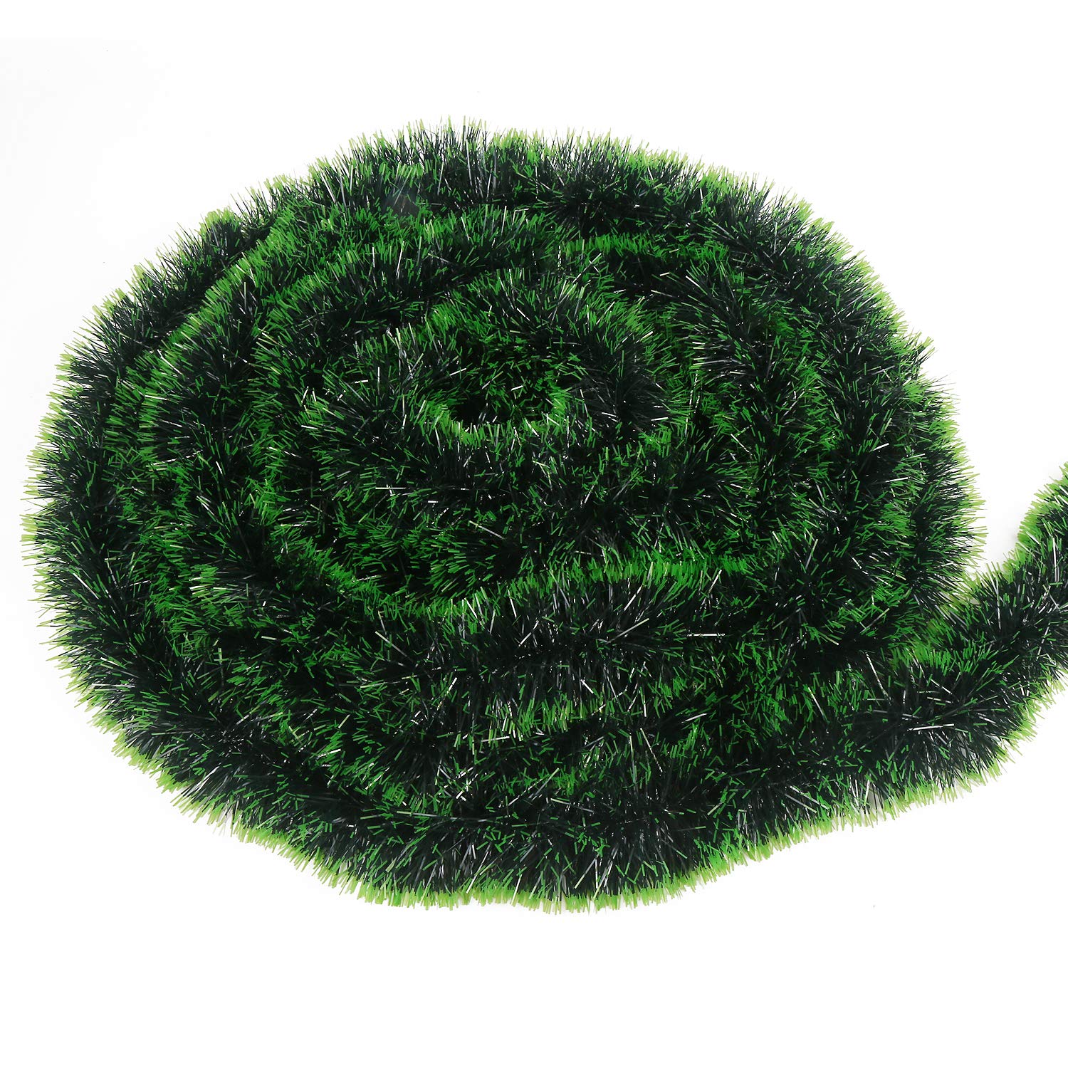 LOKIPA 10M Chunky Christmas Tinsel Garland for Christmas Tree Decorations