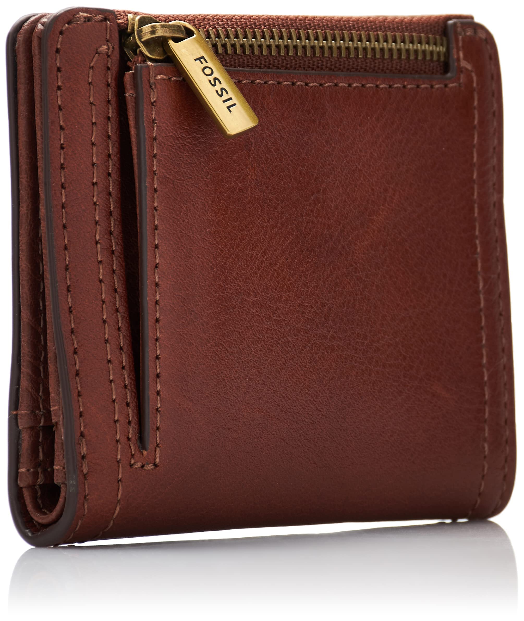 Fossil Kobiety Logan Portfolio Portfel, Brązowy, 10.2 x 2.5 x 8.9 cm