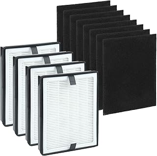 LV-H126 True HEPA Replacement Filter-CPGSY 4 Pack, Compatible with Levoit LV-H126 Purifier, Include 8 Pre-Filters, 4 True HEPA and Activated Carbon Filters, Part # LV-H126-RF