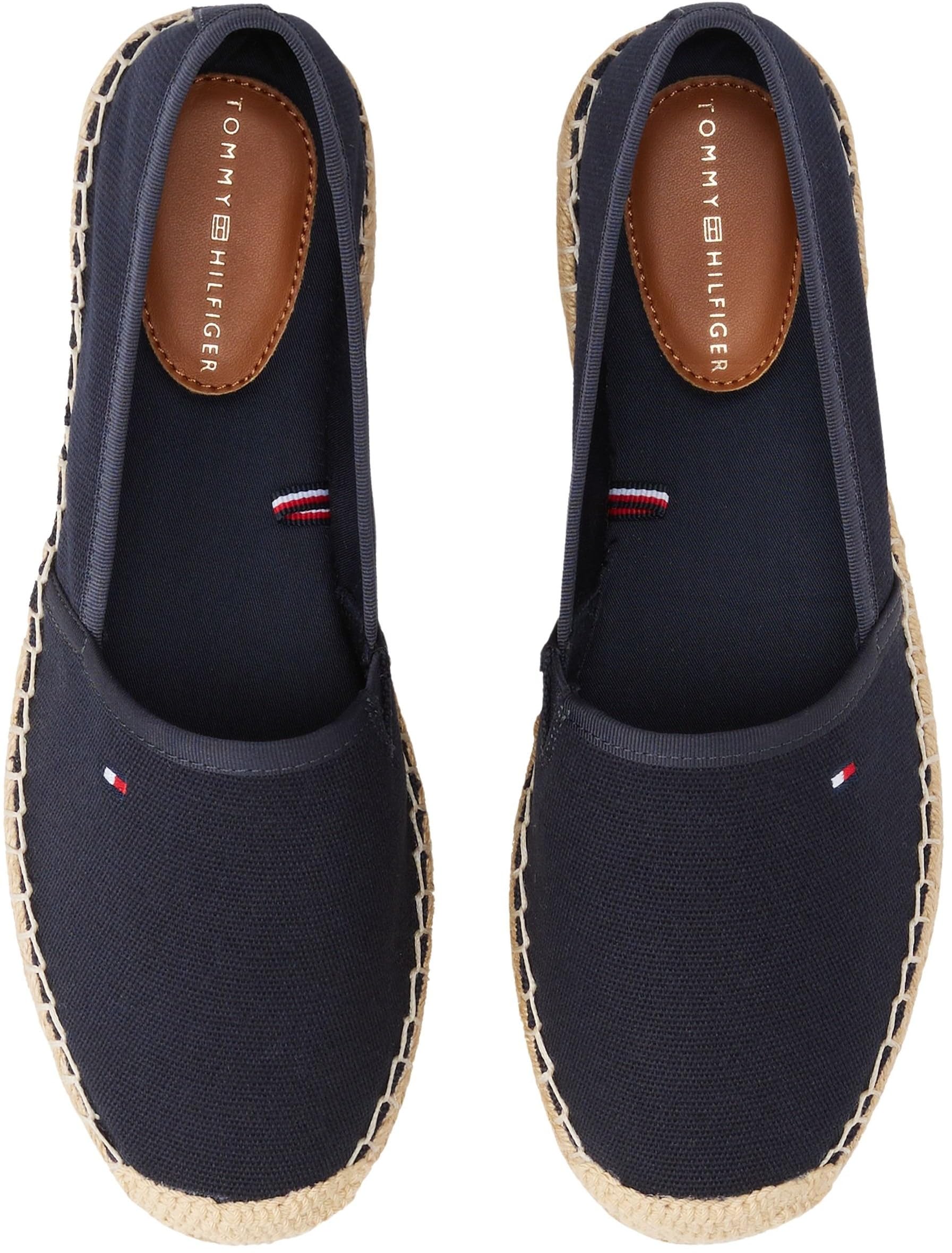 Tommy Hilfiger Flag Canvas Espadrille Slipper Beige