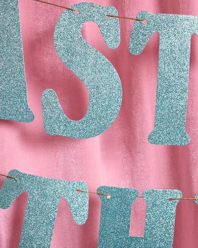 Miniatura 5 de xo, Fetti Cartel con purpurina azul de Last Toast on the Coast – 5 pies | Decoración de fiesta de despedida de soltera en la playa, recuerdo náutico