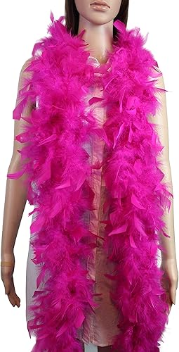 Boa de plumas Chandelle de 60 gramos, 2 yardas de largo, 16 colores, ideal para fiestas, bodas, disfraces de Halloween, árboles de Navidad,