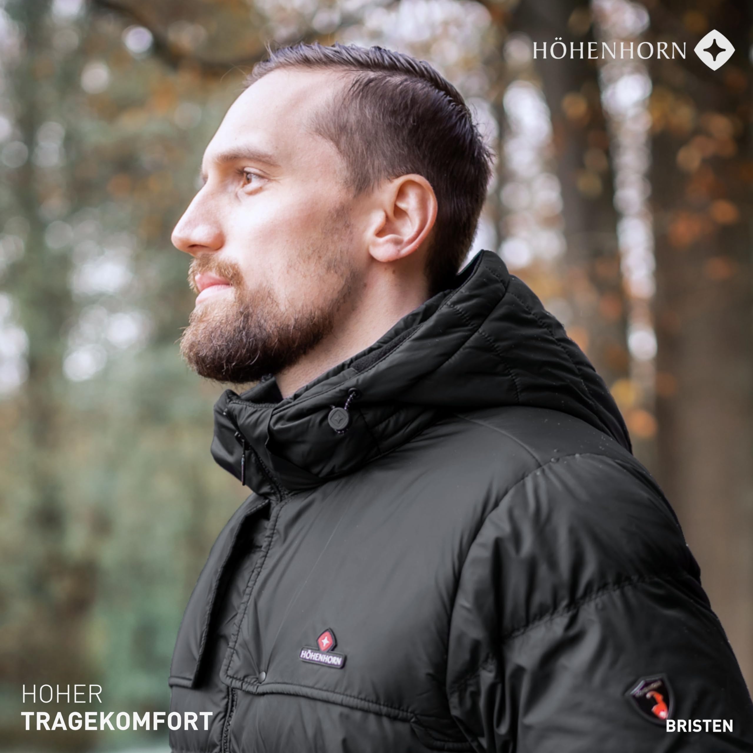 Höhenhorn - Piumino invernale da uomo Bristen, imbottito