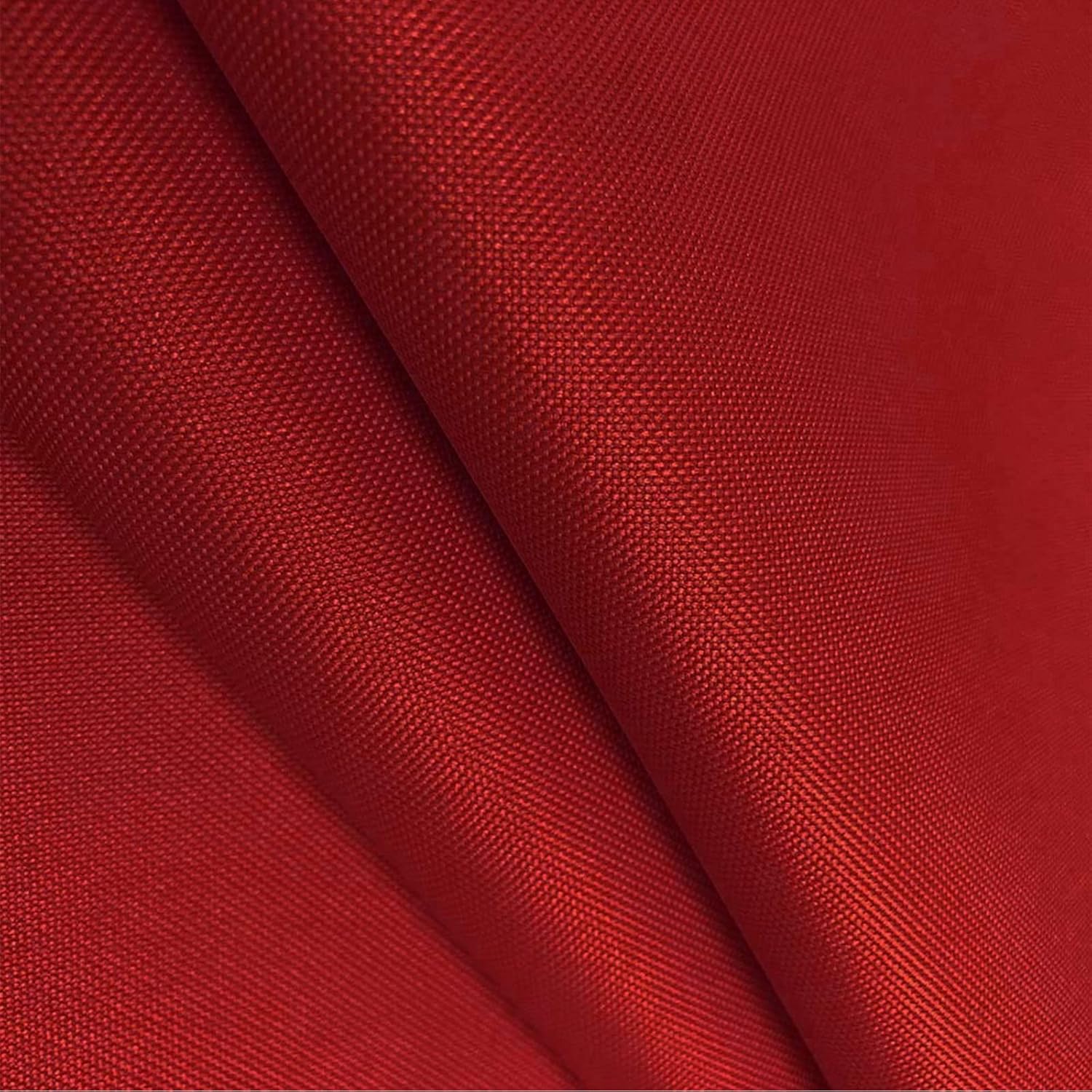 Waterproof Canvas Fabric by The Yard 600D Upholstery Fabric for Chairs 58" Wide Indoor Outdoor Water Resistant Canvas Polyester Material Sewing DIY Cloth, 5 Yards Red