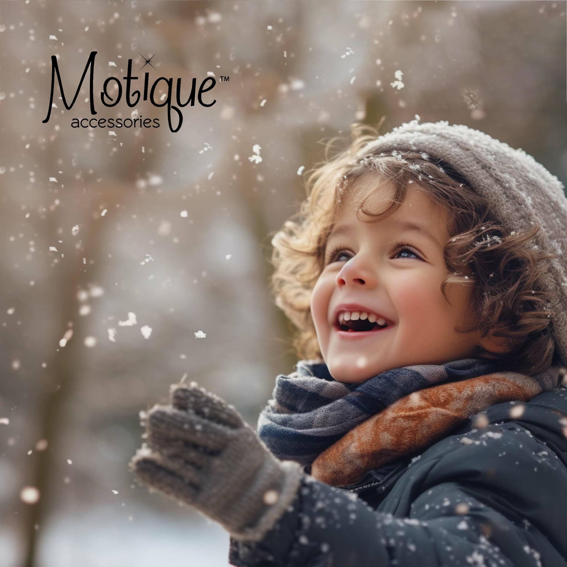 Motique Accessories Magic Knit Fingered Toddler Winter Gloves - Black