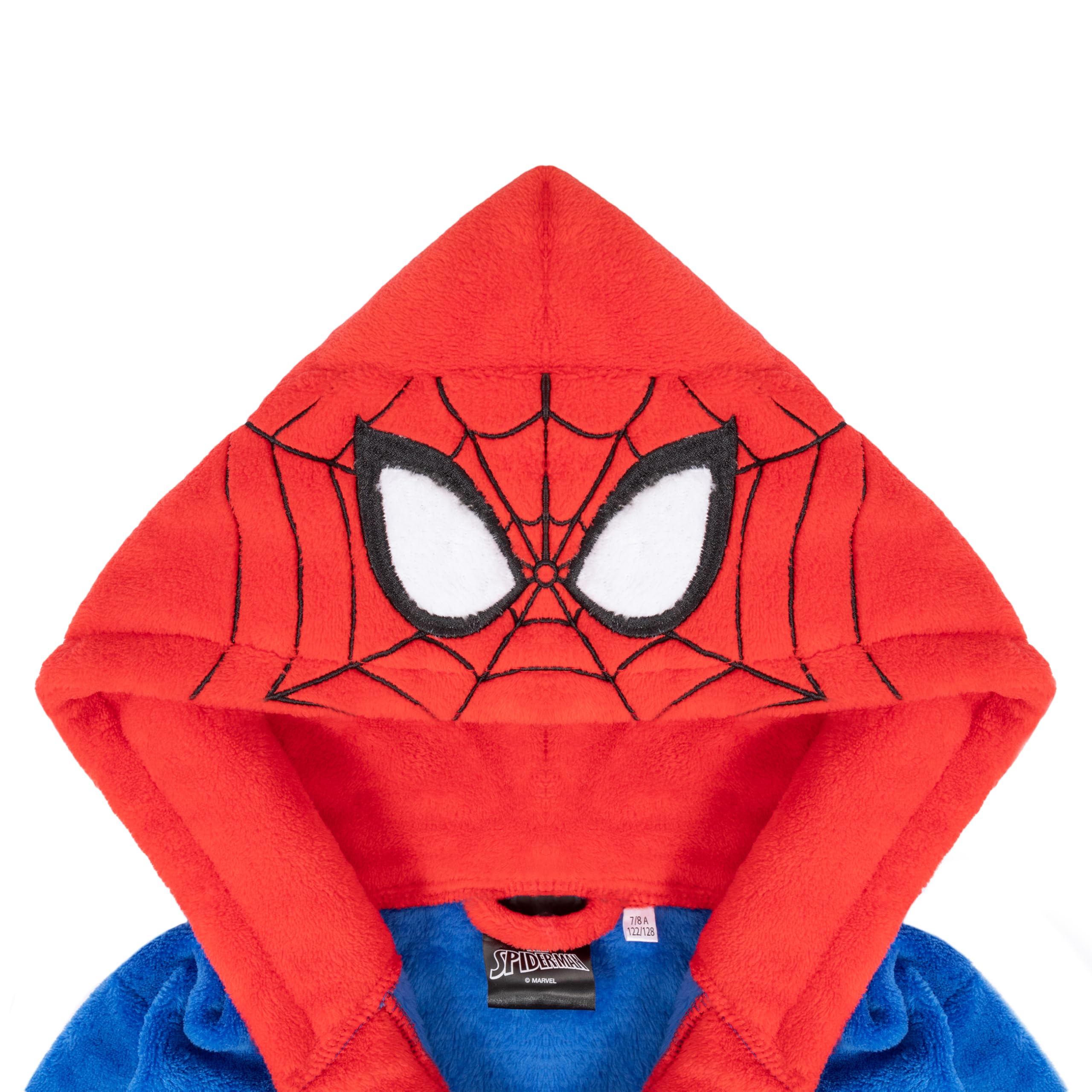 Spiderman - Accappatoio in pile, per bambini, con cappuccio