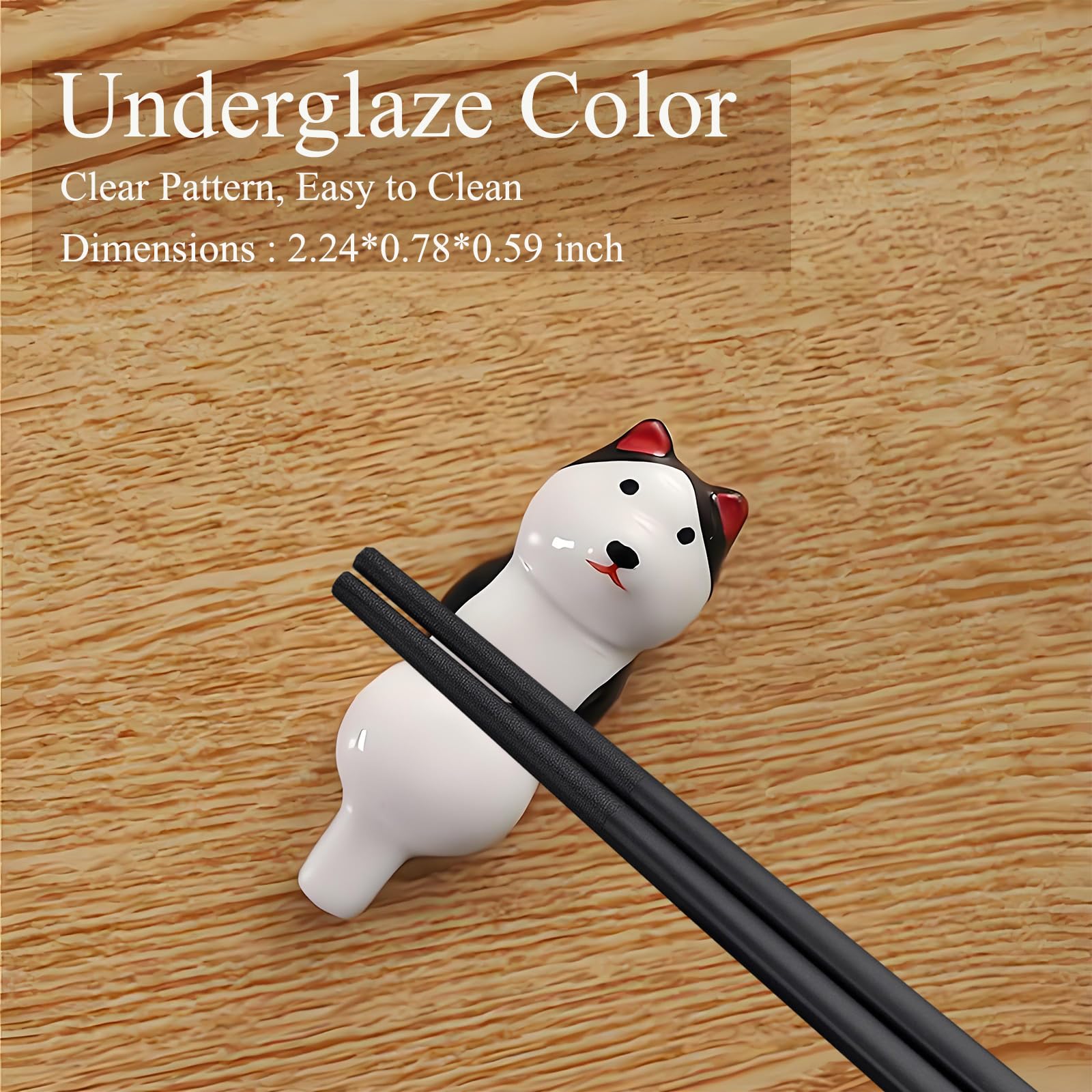 Cute Chopsticks & Rest Gift Set - Dog Design -6