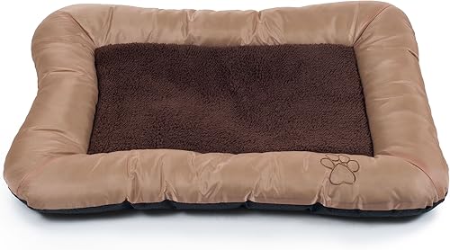 Cajón de felpa PETMAKER acogedor para mascotas  cama de mascota, XL, Bronceado