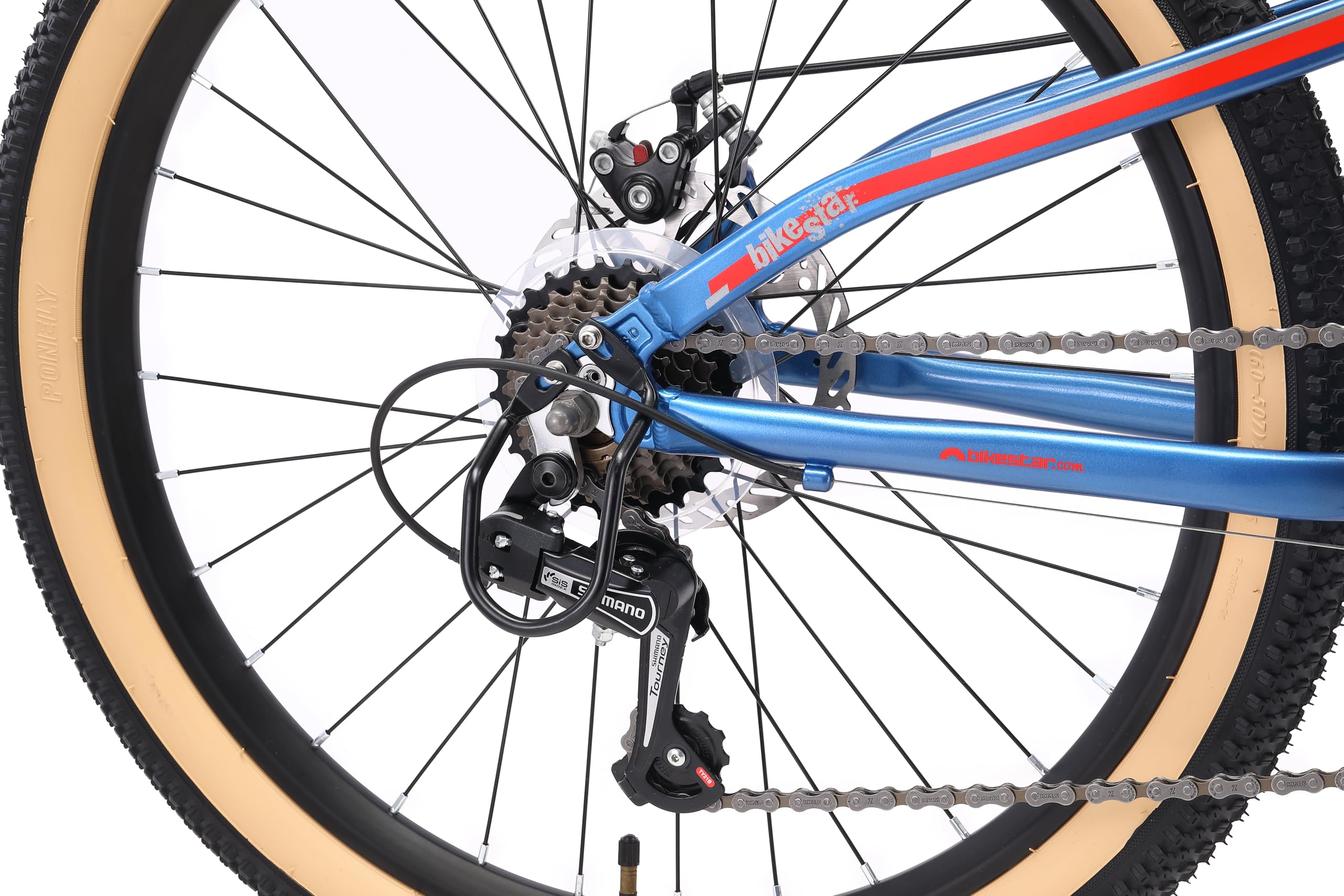 BIKESTAR MTB Mountain Bike Alluminio per Bambini 10-13 Anni | Bicicletta 24 Pollici 21 velocità Shimano, Hardtail, Freni a Disco, sospensioni