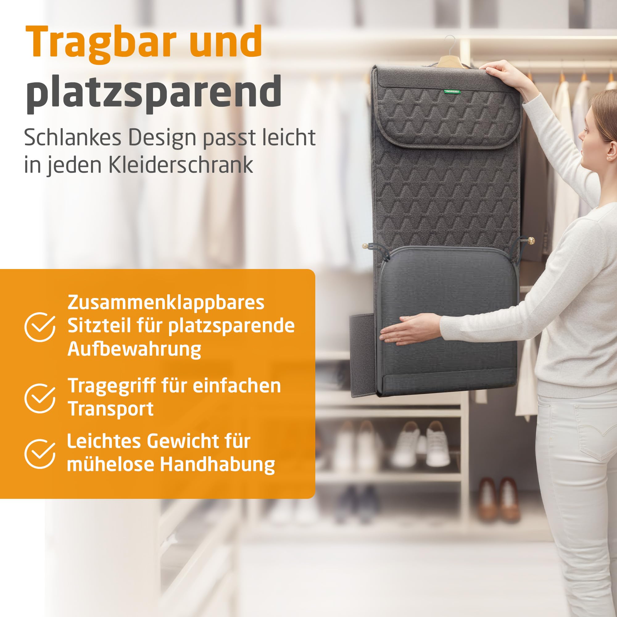 medisana MC 700 Shiatsu-Massagesitzauflage, Massagegerät für Rücken, Nacken, Schultern, extra dünne und leichte Massagematte mit großer Massagefläche und Wärme, nutzbar im Liegen und Sitzen