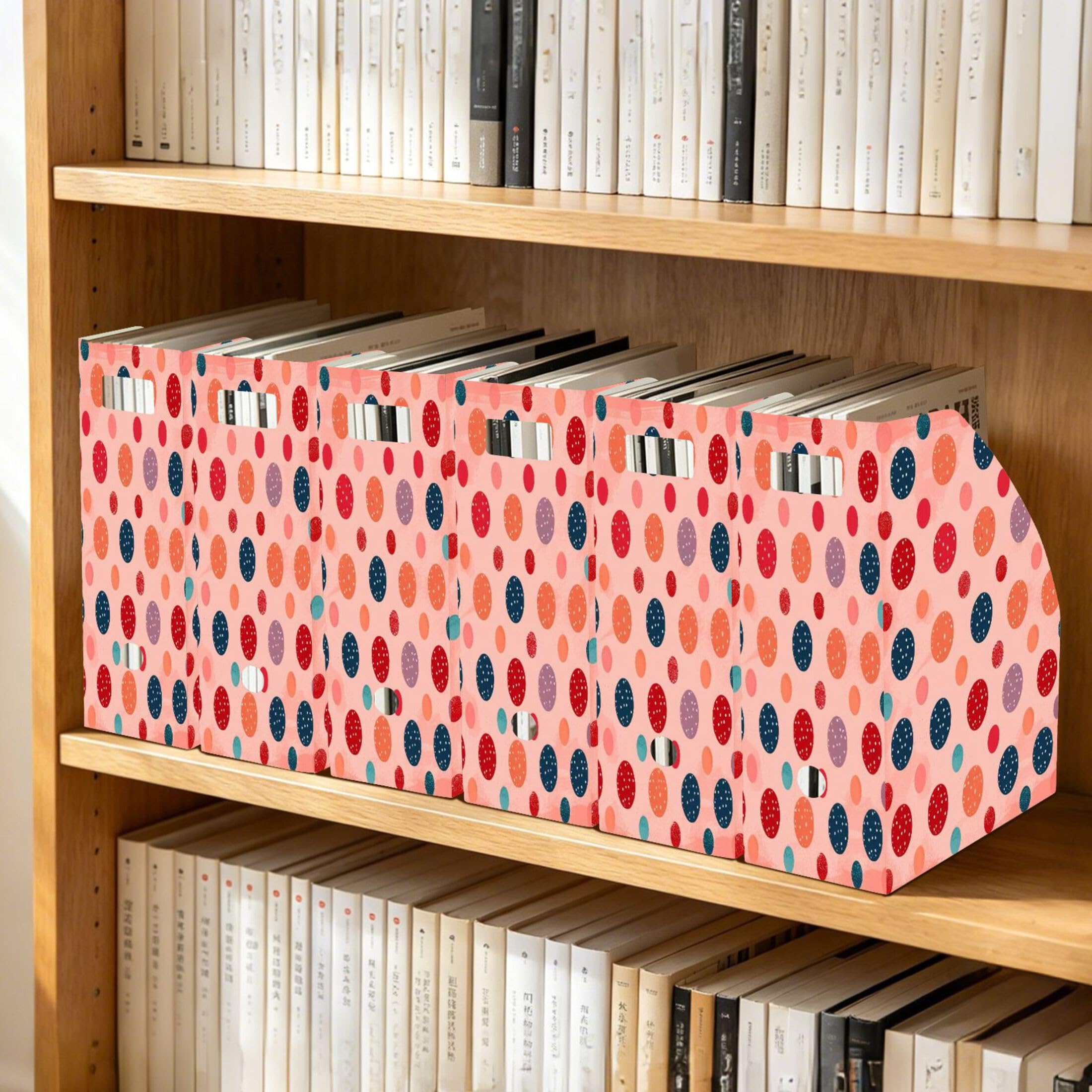 Soportes plegables para revistas para estante de escritorio