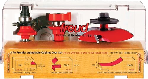 Freud, 97-100, set de tres unidades para gabinete con 99-515 y 99-260 carril y style bits.