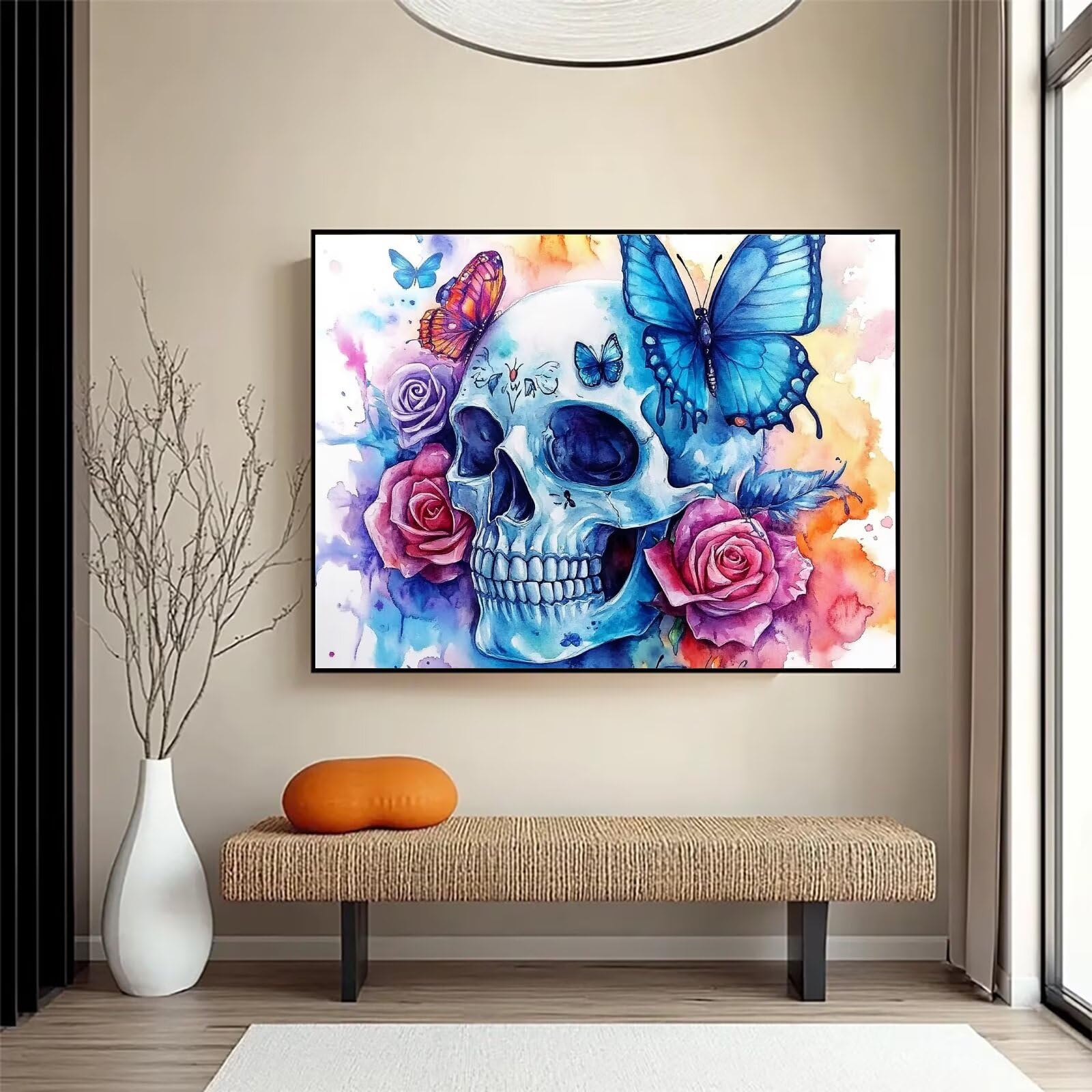 Diamond Painting Schmetterl, 5D Diamond Painting Erwachsene 70x90cm qw1-611