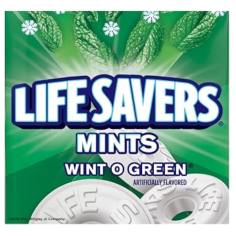 Life Savers Sugar Free Variety Pack - Pack of 2 - One of Each Flavor - Wint O Green and Pep O Mint - Delicious Variety - Perfect for Sharing