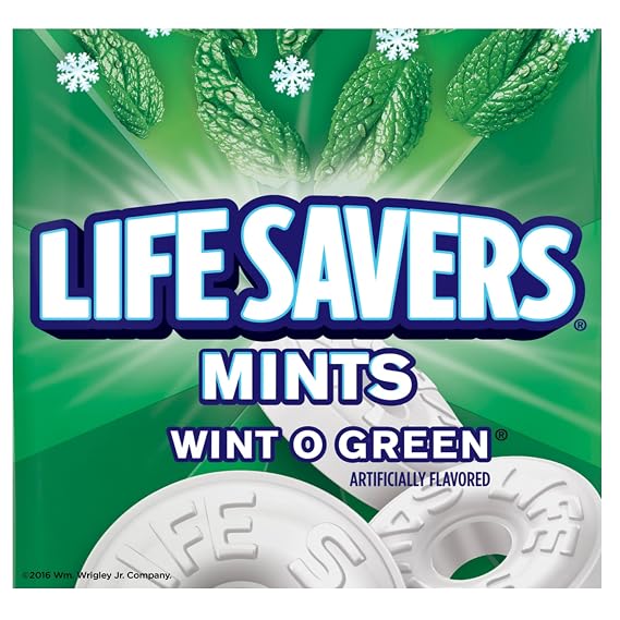 Life Savers Sugar Free Variety Pack - Pack of 2 - One of Each Flavor - Wint O Green and Pep O Mint - Delicious Variety - Perfect for Sharing