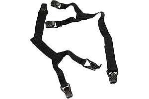 Hold-Ups Stay-downs Dress Shirt Stays with USA Patented No-slip Clips