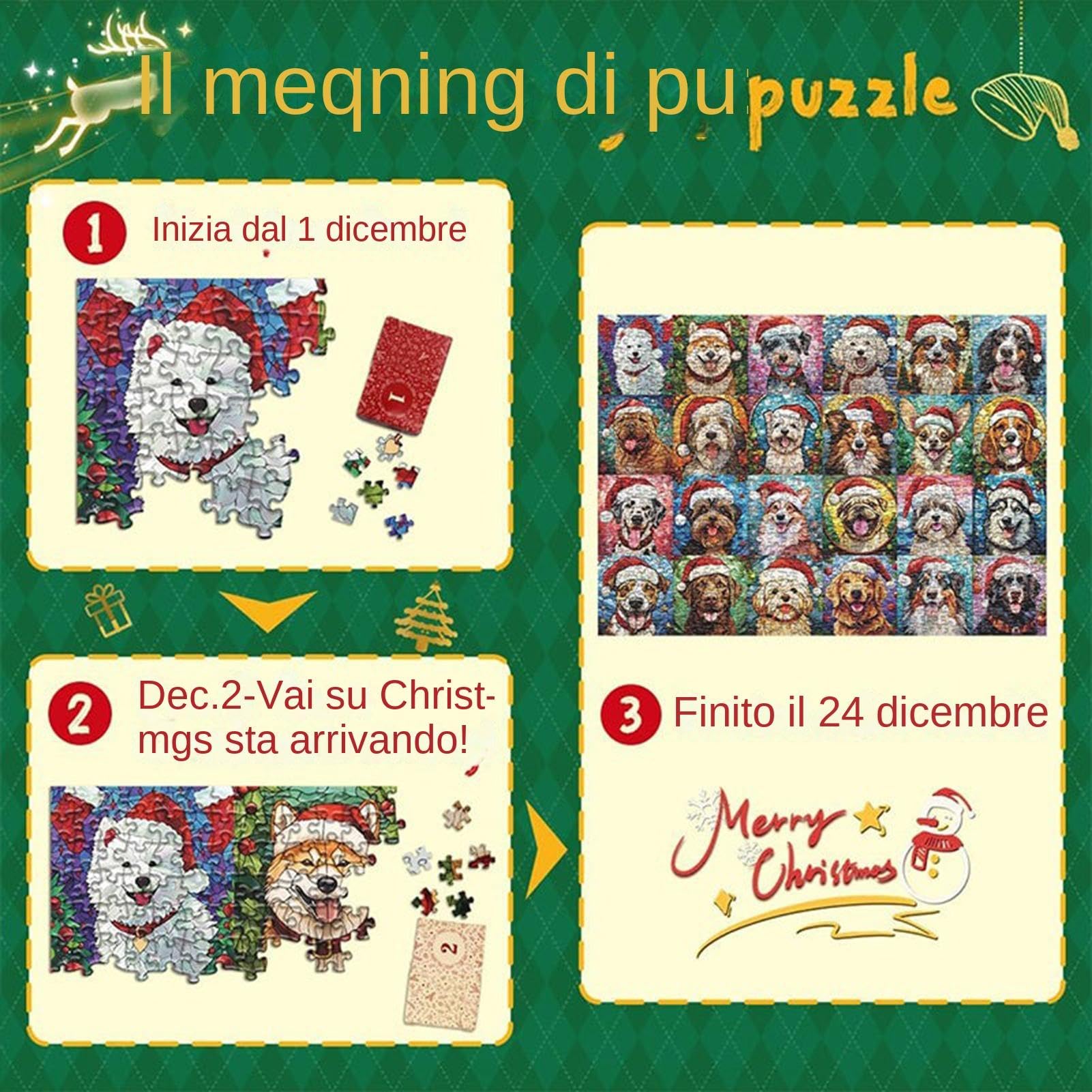 Calendario Dell'Avvento Di Natale, Scatola Di Giocattoli Di Natale Squishy Calendario Del Conto Alla~p166474606